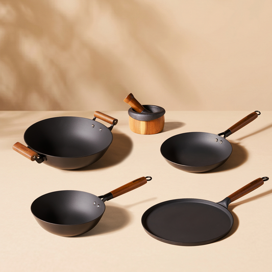 Signature Cast Iron Cookware Set 5 Pc