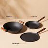 Cast Iron Cookware Set — Kadhai, Tawa & Fry Pan